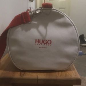 White Hugo Boss gym bag
